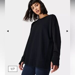 Sweaty Betty After Class Split Sweatshirt‎ Size XXS / 2 #91